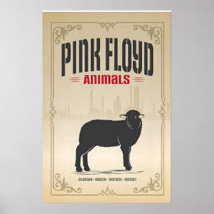 Pink Floyd, Schaf, Originaldruckdesign Poster
