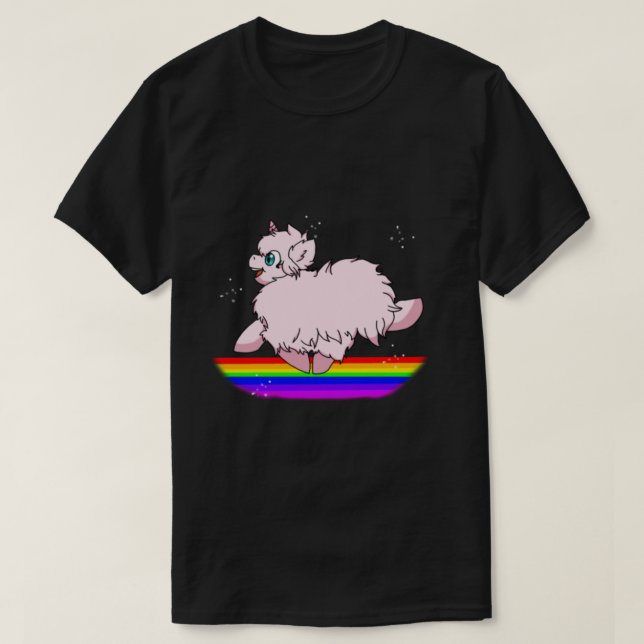 Pink Fluffy Unicorns tanzen auf Rainbows Feat. Gri T-Shirt (Design vorne)