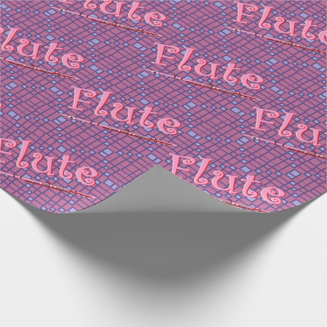 Pink Flute Geschenkpapier (Ecke)