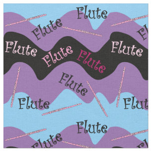 Pink Flute Muster Stoff