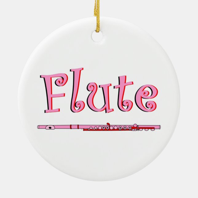 Pink Flute Ornament (Hinten)