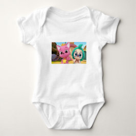 Pink Fong und Freunde Baby Strampler