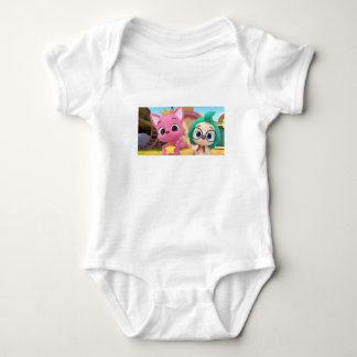 Pink Fong und Freunde Baby Strampler