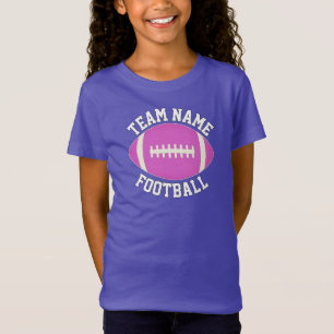 Pink Football Custom Team Name, Spieler und Nummer T-Shirt