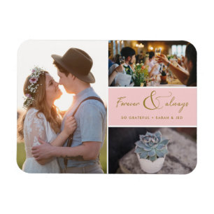 Pink Foto Danke, dass Sie für immer und immer zusa Magnet