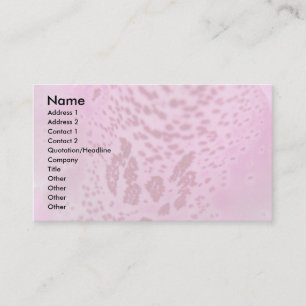Pink Foxglove Petal Custom Business Card Visitenkarte