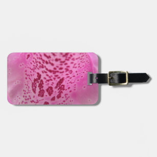 Pink Foxglove Petal Custom Luggage Tag Gepäckanhänger