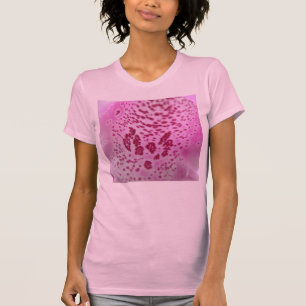 Pink Foxglove Petal Ladys T Shirt