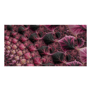 Pink Fractal Poster