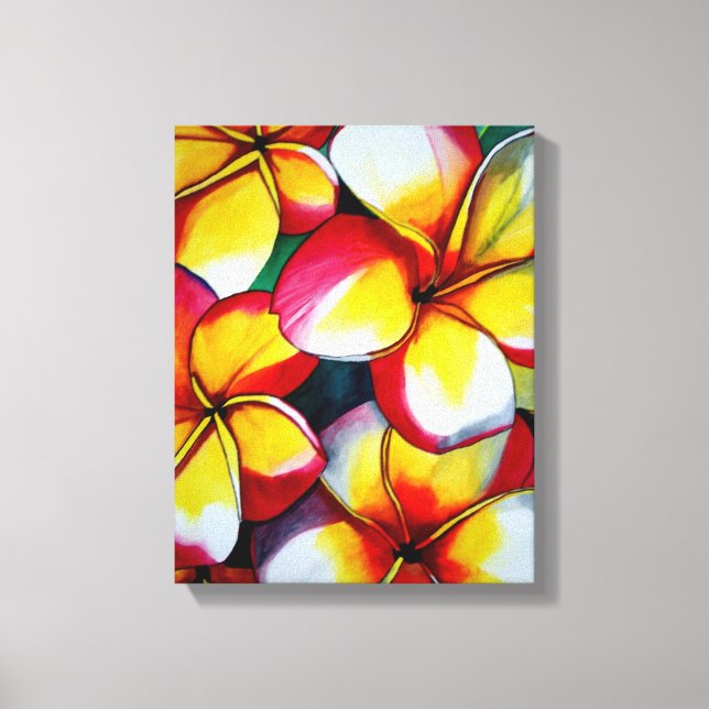 Pink Frangipani Art Leinwand Sacha Grossel Art (Vorderseite)