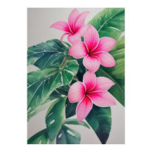 Pink Frangipani Blume