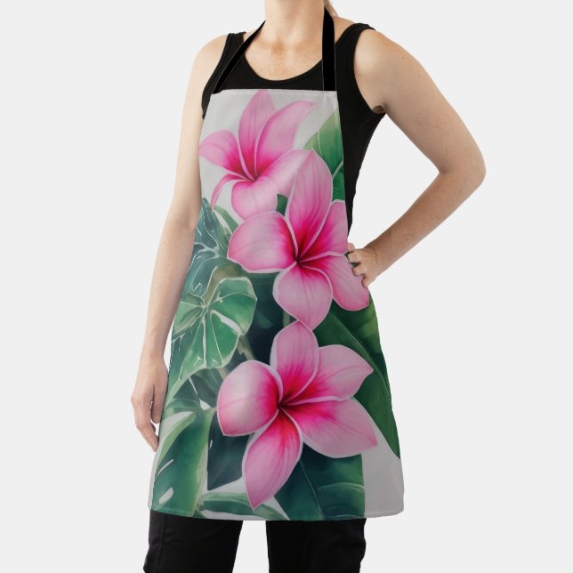 Pink Frangipani Blume Schürze (InSitu)