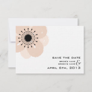 Pink Französisch Anemone Moderne Hochzeit retten d Save The Date