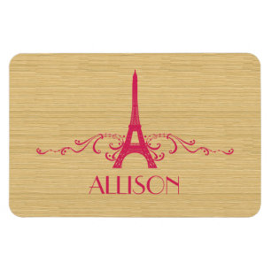 Pink Französisch Blühend Premium Magnet