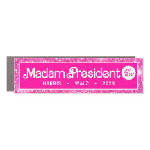 Pink Frau Präsidentin Kamala Car Bumper MAGNETS