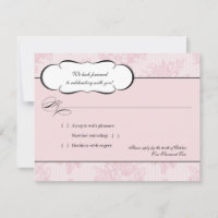 Pink French Lace UAWG Response Card