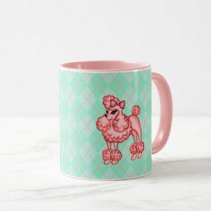 Pink French Poodle Tasse
