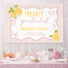 Pink Freshly Graduated Lemon Banner