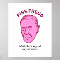 Pink Freud Funny Music Psychology Puster