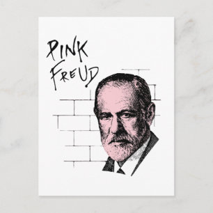 Pink Freud Sigmund Freud Postkarte