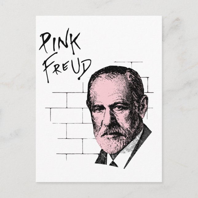 Pink Freud Sigmund Freud Postkarte (Vorderseite)