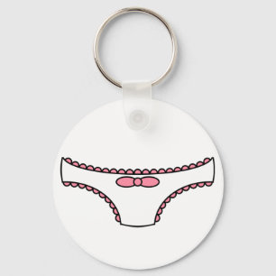 Pink Frilly Panties Schlüsselanhänger