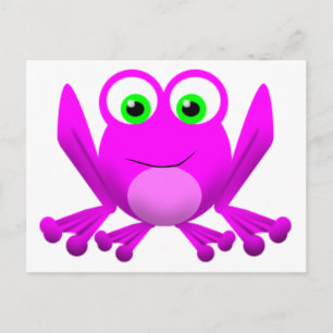 PINK FROGGY POSTKARTE