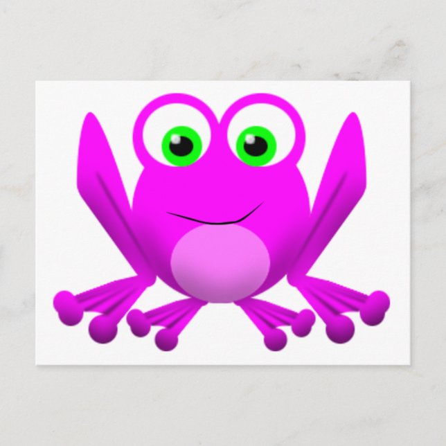 PINK FROGGY POSTKARTE (Vorderseite)