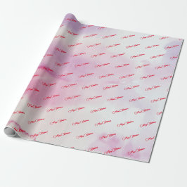 Pink Frohe Weihnachten Geschenkpapier