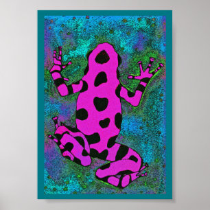 Pink-Frosch Poster
