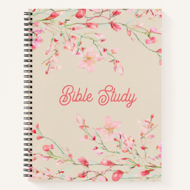 Pink & Fuchsia Bible Studies Journal Notizbuch (Vorderseite)