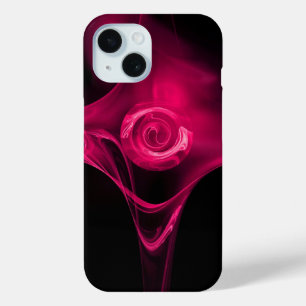 PINK FUCHSIA FRAKTAL ROSE Case-Mate iPhone HÜLLE