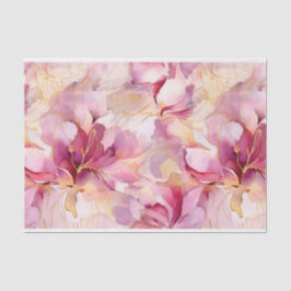 Pink Fuchsia Moderne Abstrakte Lilien Seidenpapier