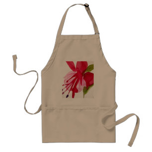 Pink Fuchsia Pop Kunst Aquarell Blume Schürze