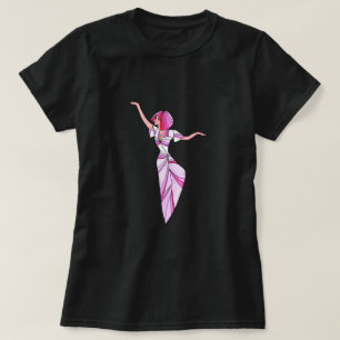 Pink funky tänzerin girl mit rosa haar T-Shirt