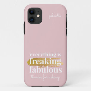 Pink Funny Sarcastic Zitat Case-Mate iPhone Hülle