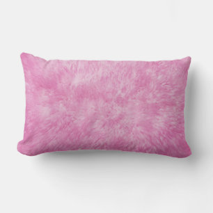 Pink Fur Frenzy Lumbar Kissen