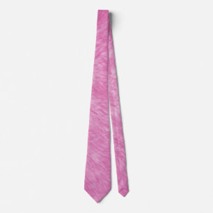 Pink Fur Frenzy Neck Tie Krawatte