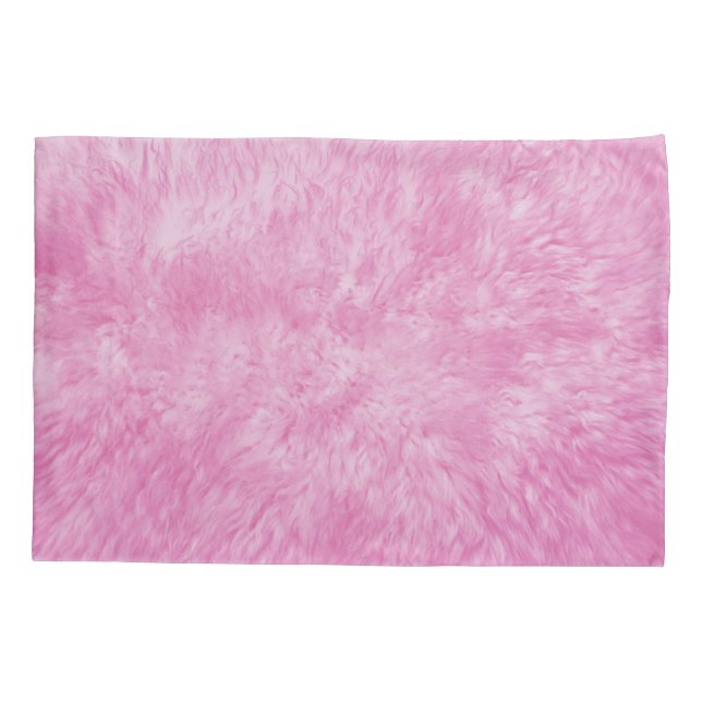 Pink Fur Frenzy Pillow Case Kissenbezug (Rückseite)