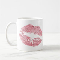 Pink Fur Lippen Hübsch Spaß Kaffee Tasse