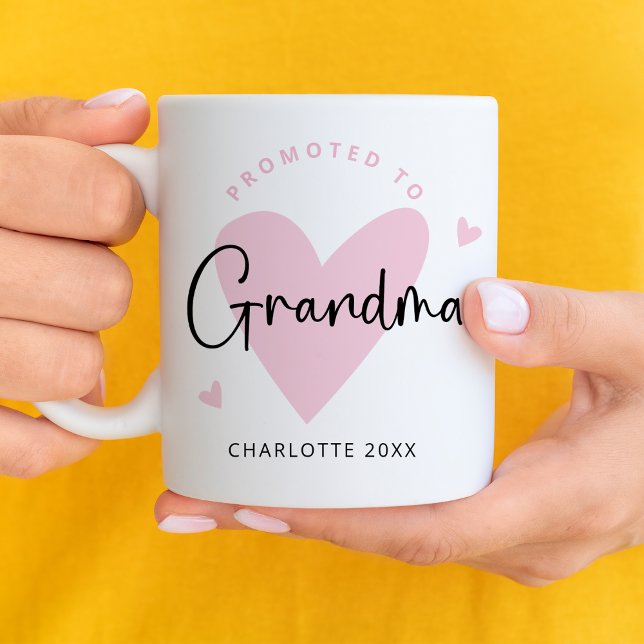 Pink für Oma Heart Baby Girl Kaffeetasse (Von Creator hochgeladen)