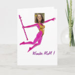 Pink Fushia Wonder Woman, Fairy Wand - Feiertagskarte<br><div class="desc">Nice card to wish the „mother' s day“ - With a beautiful warrior girl- „Happy Mother' s Day“ „My Wonder MoM“!</div>