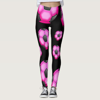 Pink-Fußbälle Leggings