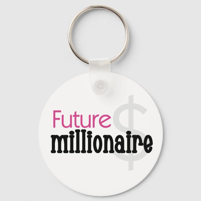 PINK FUTURE MILLIONAIRE SCHLÜSSELANHÄNGER (Vorderseite)