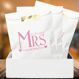 Pink Future Mrs. Engagement Party Brautparty Geschenktütchen