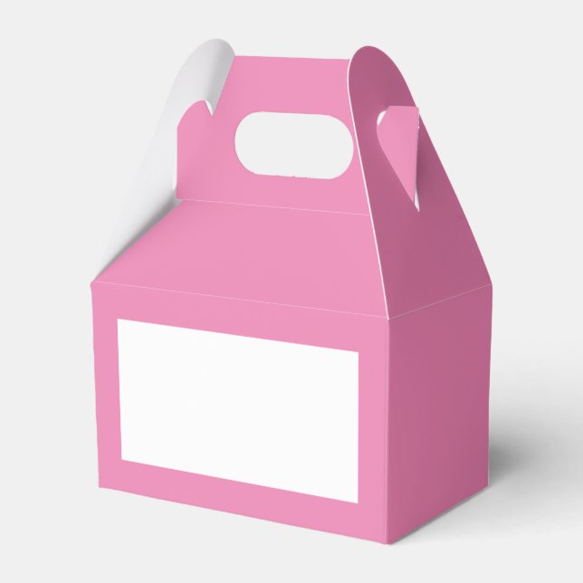 Pink Gable Favor Geschenkschachtel (Vorderseite)