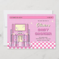 Pink Game Player Arcade Dance Maschine Babydusche