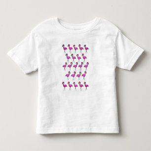 Pink Garden Flamingo Pattern Kleinkind Jersey Shir T-shirt