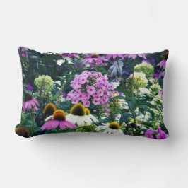 Pink Garden Phlox Landschaft mit Kone-Blume Lendenkissen