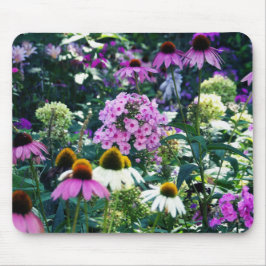 Pink Garden Phlox Landschaft mit Kone-Blume Mousepad